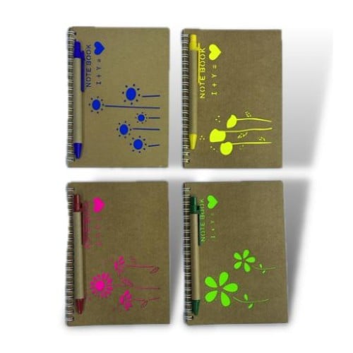 دفتر نوتة سلك مع قلم ( ب )