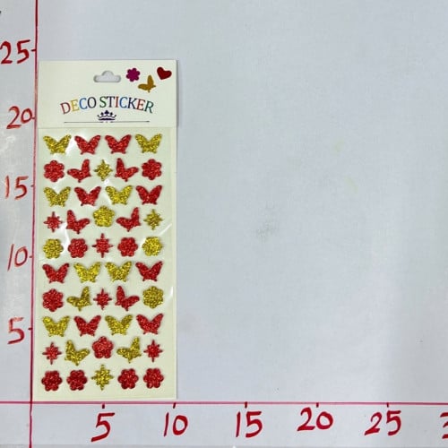 لواصق قلوب ونجوم وفراشات 13B