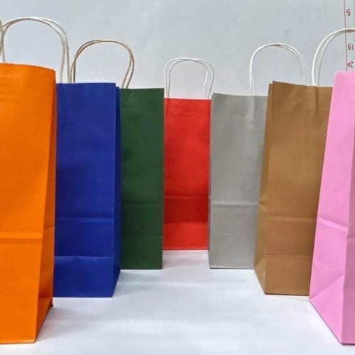 كيس هدايا ورق متعدد الألوان مشكل وسط (25×12×33)