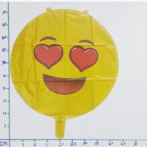 بالون هيليوم سمايل قلبين كرت 18 إنش ( رقم 1 )