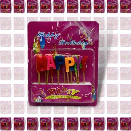 12 كرت شموع هابي بيرث دي