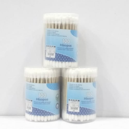 أعواد أذن خشبية 100 عود (1C)