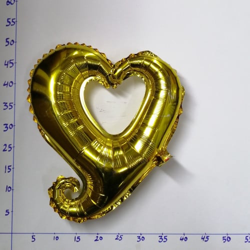 بالون هيليوم قلب مجوف ذهبي 7E/100