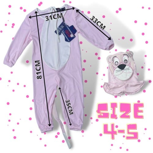 ملابس تنكرية للأطفال النمر الوردي 5-4