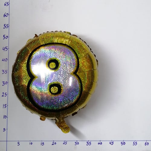 بالون هيليوم رقم 8 ذهبي 100/ 7E