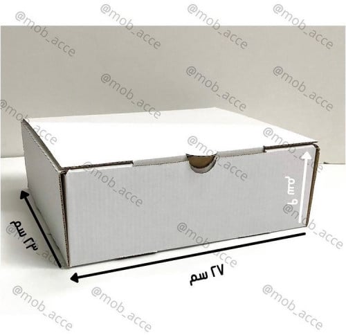 صندوق كرتوني أبيض