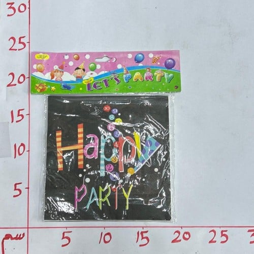 مناديل حفلة هابي بيرث دي أسود