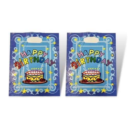 12 كيس هدايا نايلون خفيف هابي بيرث دي