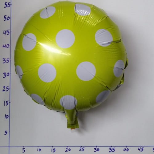 بالون هيليوم أصفر منقط ( رقم 5 )