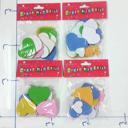 إسفنج للأعمال الفنية لاصق شكل قلوب