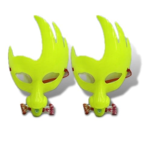 12 حبة قناع بلاستيك مع زلومة لون تفاحي 300 7B