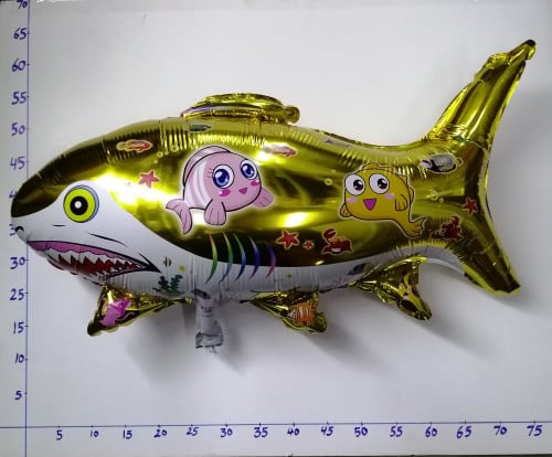بالون هيليوم سمك القرش ذهبي 4E/100