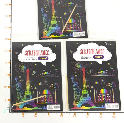 دفتر ألوان بالتقشير كبير 22C