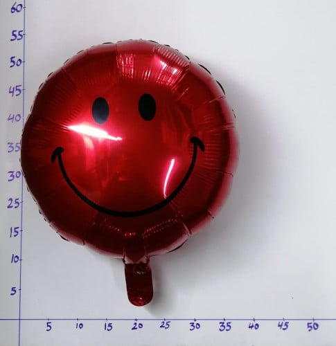 بالون هيليوم سمايل أحمر  ( رقم 13 )