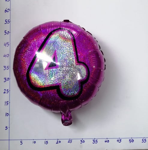 بالون هيليوم رقم 4 فوشي 7E//100