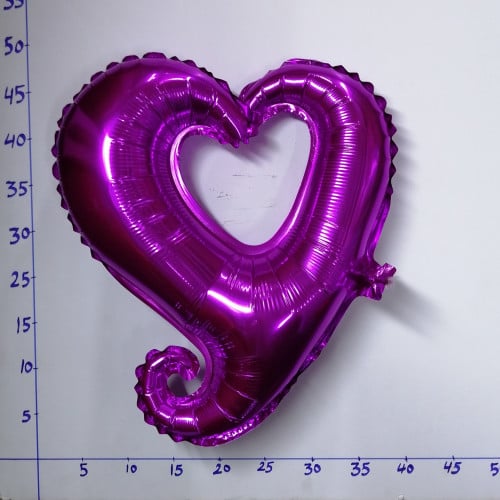 بالون هيليوم قلب مجوف موف ( رقم 13 )