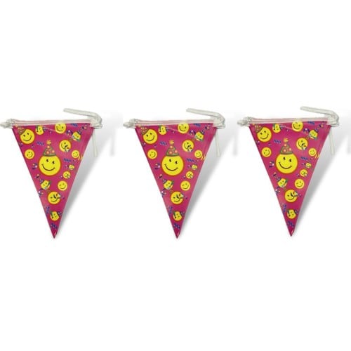 12 كيس أعلام مثلثة سمايل