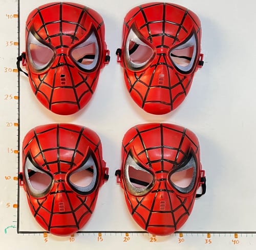 قناع وجه بلاستيك سبيدرمان أحمر 7A