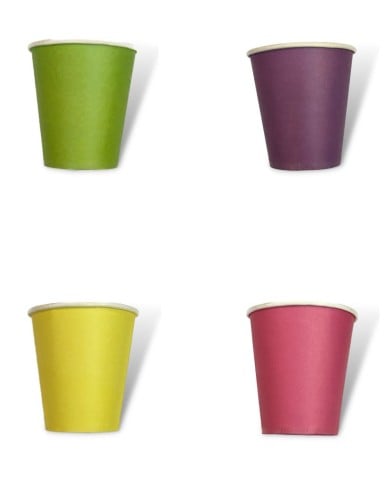 12 كيس كاسات حفلة ملون