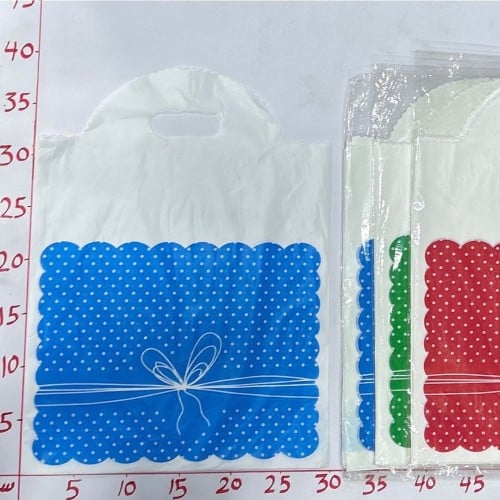 كيس هدايا بلاستيك خفيف(L) 3لون (32×30 CM) (25738) 1A