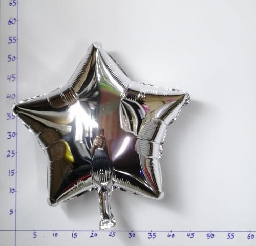 بالون هيليوم نجمة فضي ( رقم 11 )