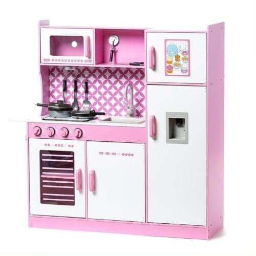 مطبخ خشبي وردي للأطفال/ 05508