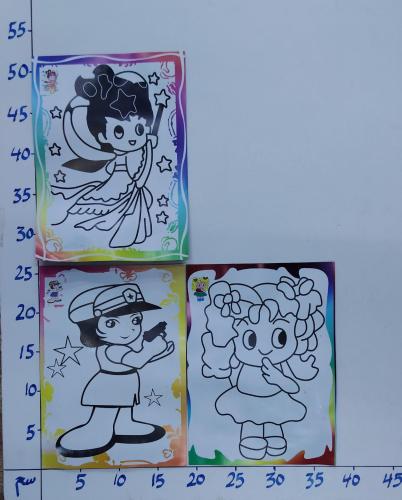 التلوين على ورق مقوى بدون الألوان ( رقم 60 )