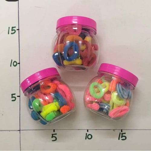 ربطات شعر ملونة علبة