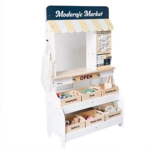 سوبر ماركت عصري خشبي للأطفال/ 05626