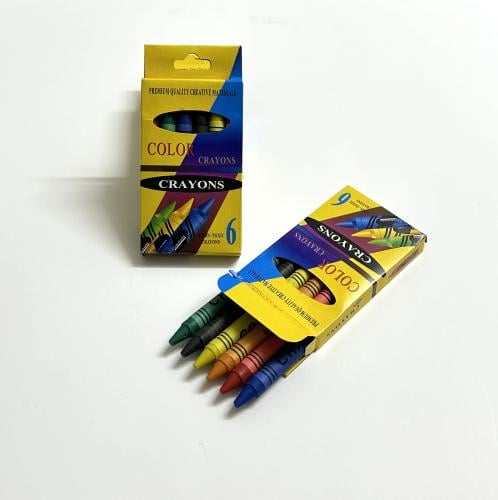 ألوان شمعية 6 لون