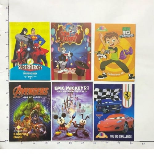 دفتر تلوين شخصيات ولادية 4B