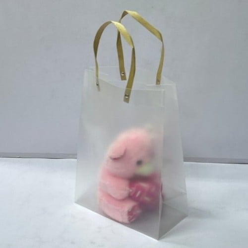 كيس هدايا شفاف مثلج وسط 2 ( 25*12 * 33 )