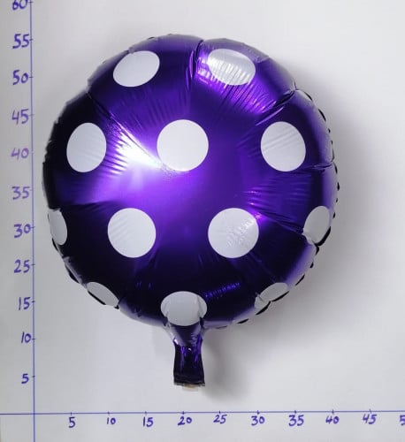 بالون هيليوم موف منقط ( رقم 3 )