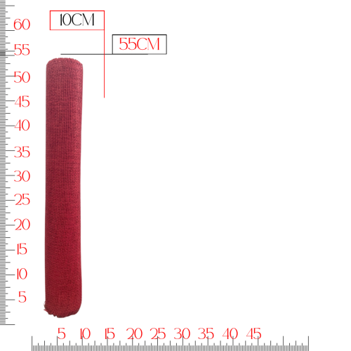 خيش لون أحمر للأعمال الفنية و تغليف الهدايا