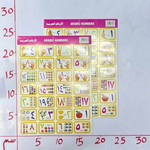 لواصق أرقام عربية