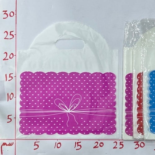 كيس هدايا بلاستيك خفيف (M) 3لون  (20 ×25 CM) (25727) 1A