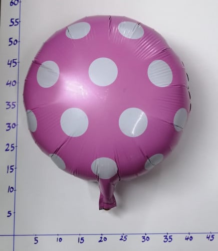 بالون هيليوم وردي منقط ( رقم 11 )