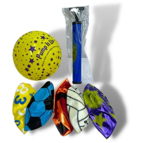 كورة بلاستيك مع المنفاخ