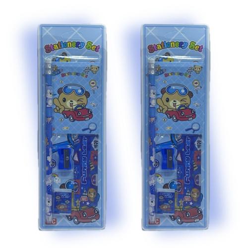 طقم مرسمة مع مسطرة كرت ولادي (ب)