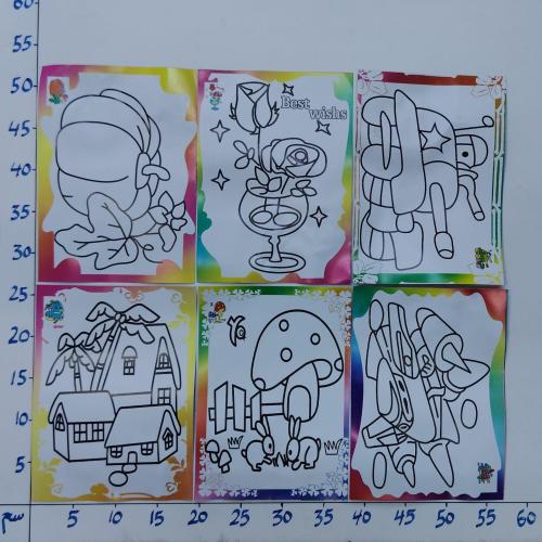 التلوين على ورق مقوى بدون الألوان ( رقم 61 )