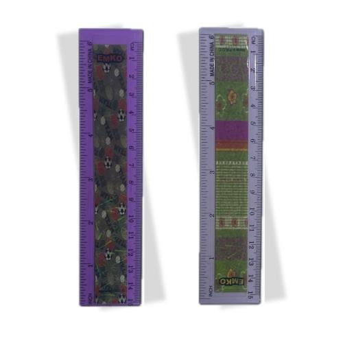 مسطرة شفاف ملون