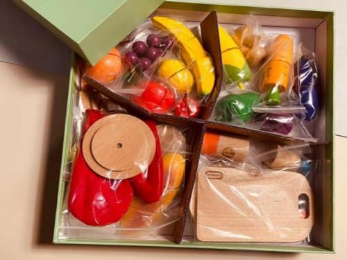 بوكس تقطيع الخضروات والفواكه الخشبية/ 05608