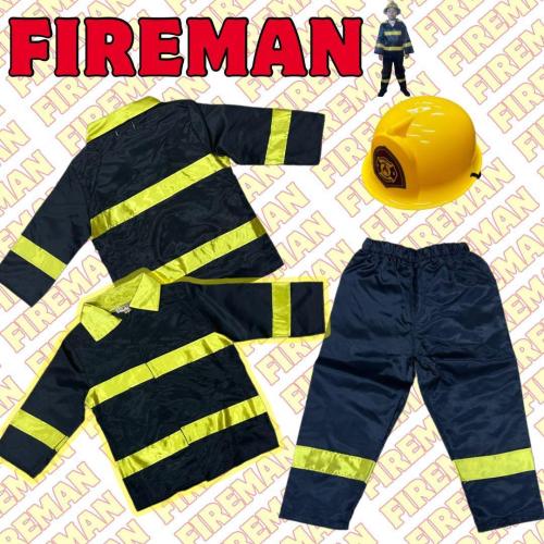 ملابس تنكرية للأطفال رجل الإطفاء (مقاس 5-4)