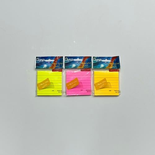 ورق ملاحظات مسطر ٣ أنش×٣ أنش