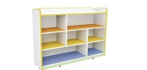 وحدة تخزين خشبية 7 فتحات مستطيلة ومربعة /05904