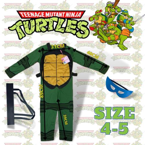 ملابس تنكرية السلاحف النينجا فاخر مقاس 5-4
