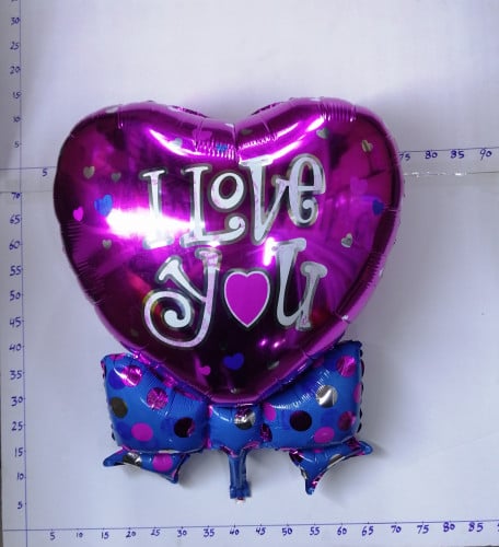 بالون هيليوم قلب كبير رقم ( 16 )