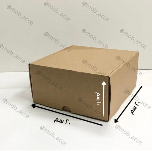 صندوق كرتوني بني