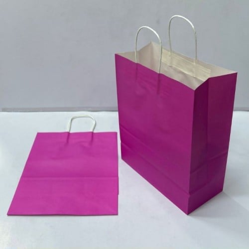 كيس هدايا ورق فوشي وسط (25×12×33)