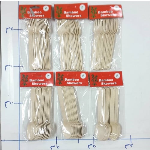 ملاعق وشوك خشبية